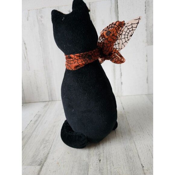 Shabby chic cat Halloween decor plush bean - Picture 5 of 9